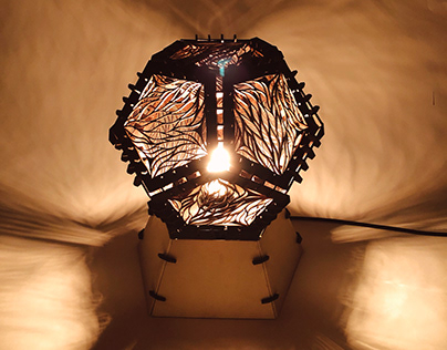 Dodecahedron — Laser Cut Lamp