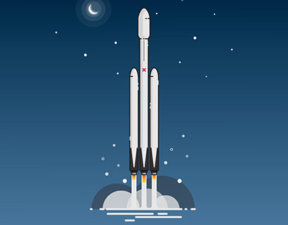 Falcon Heavy :: ilustración