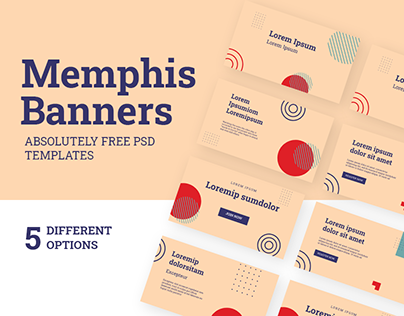 FREE Memphis style Banners