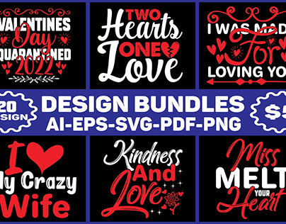 Valentine's Day SVG Design Bundle