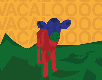 Vaca en campos gallegos