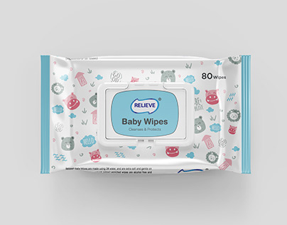 Relieve | Baby wipes Packaging