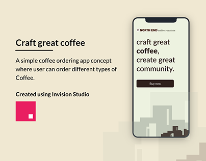 Coffee ordering app concept