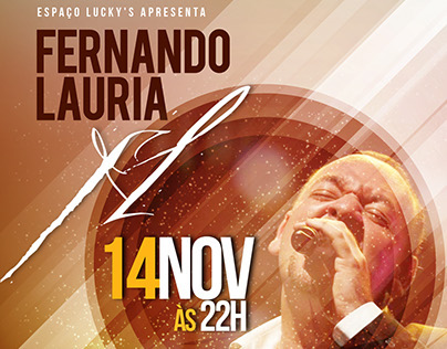 Flyer Fernando Lauria em Cruzeiro-SP