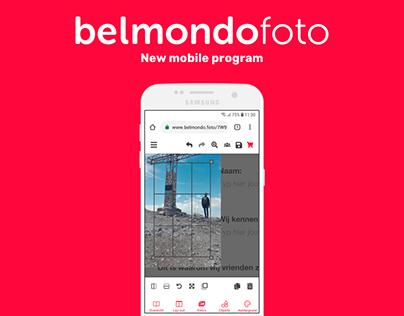 New mobile program for Belmondofoto.nl