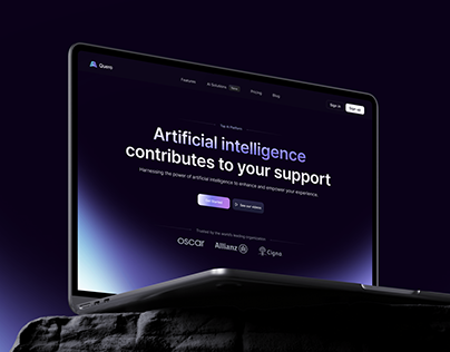 AI Based SAAS Website design