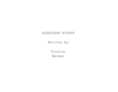 Sleepless Nights Script