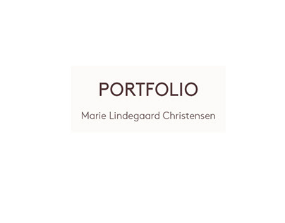 Portfolio - Marie Christensen