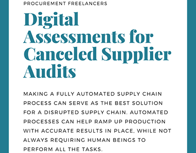 Digital assessments for Canceled Supplier Audits