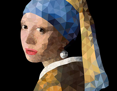 Low Poly Art "Vermeer"