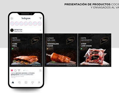 Diseño de Instagram para PILAGÁ CARNES Argentine Beef.