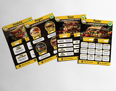 Fast food menu | Дизайн меню