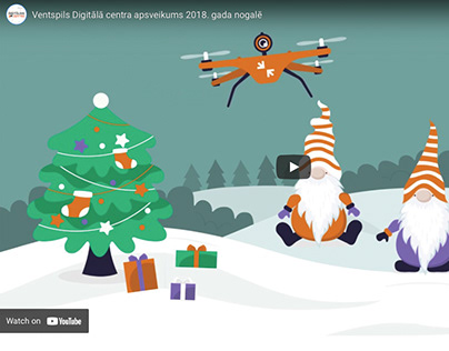 Christmas animation for Ventspils Digital Centre