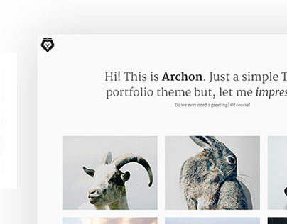 Archon Tumblr Portfolio Theme