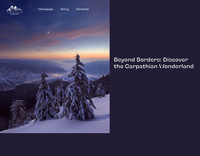 creating design for website Carpathian Wonderland