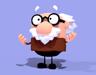 Cartoon Teacher 3D Model