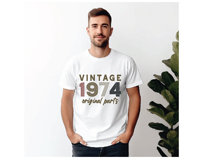 T-shirt Design,Typography,Svg,Retro Vintage 1974