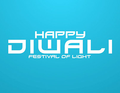Diwali text greeting animation template