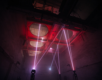 Kinematic AV Laser Installation for Gamma festival 2019