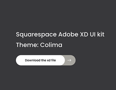 Squarespace Colima Theme Adobe XD UI Kit