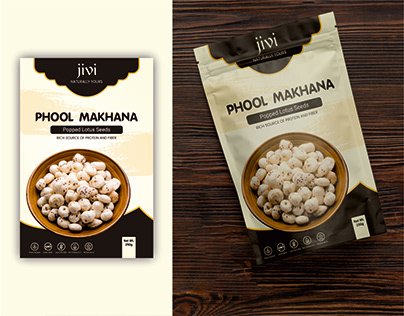 Makhana packaging label