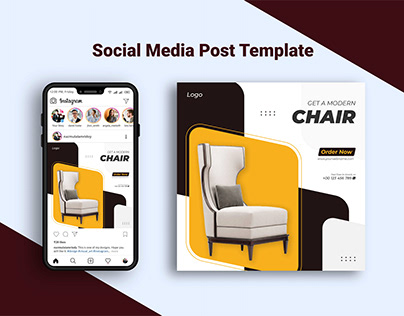 Furniture, Office Stationaries Social Media Post Banner