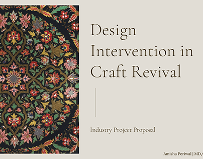 Design Intervention in Craft Revival
