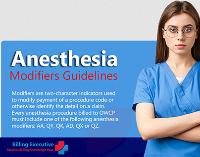 Anesthesia modifiers Guidelines