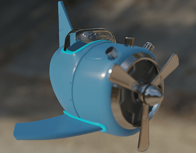 Airborne Elegance || 3D Plane in Motion