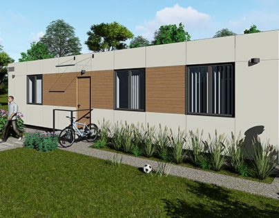 modular house for displaced people 2021