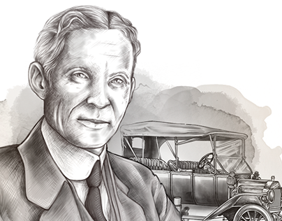 Digital Illustration • Henry Ford
