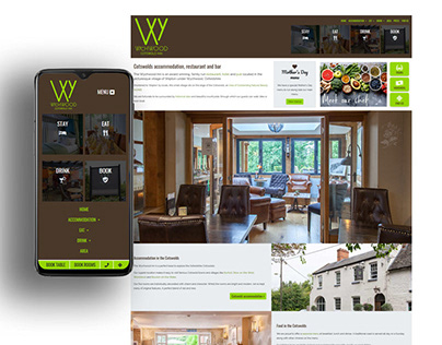 Hotel and restaurant website design