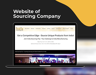 Website of sourcing company | Web design & development