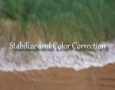 Video stabilization and color correction portfolio