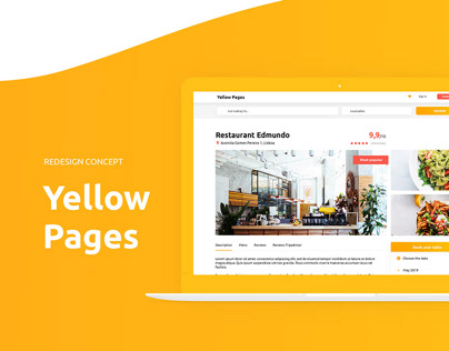 Redesign concept of Yellow Pages