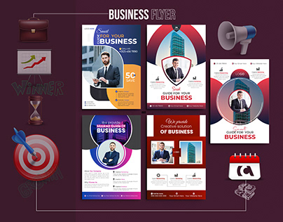 Modern Business Flyer Design Vector Tamplate