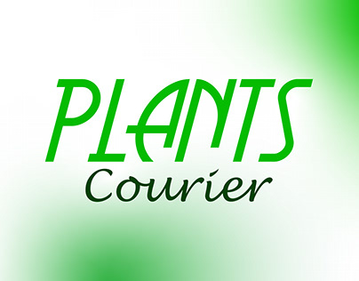 PLANTS COURIER | Wordmark Logo Design