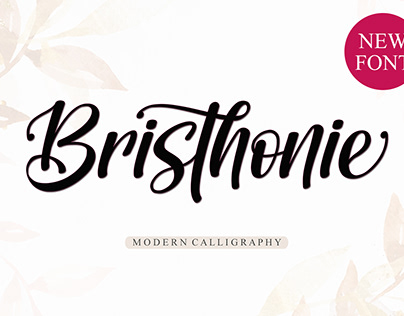Bristhonie - Calligraphy Font