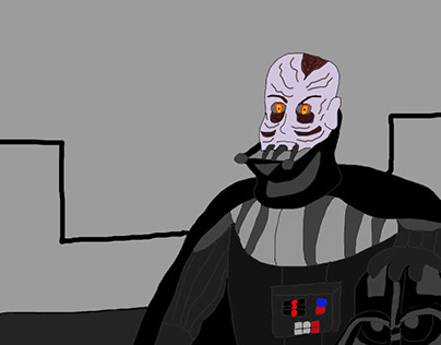 Darth Vader no helmet