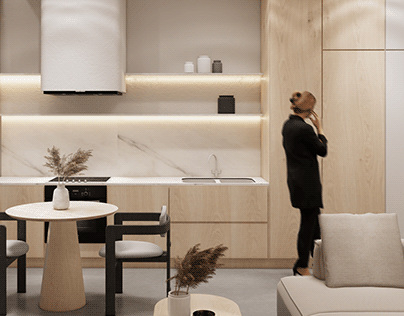 The beauty of modernity / Kitchen Design Apartment
