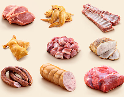 Photographing meat products