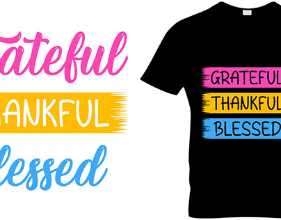 Thankful t-shirt design