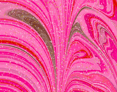 Glitter Pink and Gold Abstract