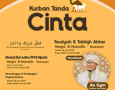 Flyer Event Qurban Masjid Al Mubarok
