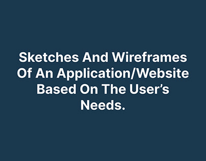 Sketches and Wireframes