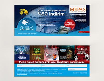 Antalya Aquarium Bilet Tasarımı