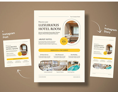 Elegant Minimal Hotel Package Flyer