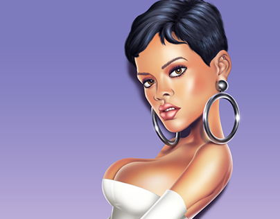Rihanna pinup.