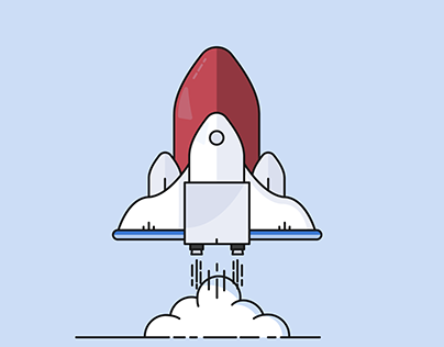 Rocket Science - Space Shuttle Illustration