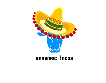 Mexican Restaurant Logo Design "Barbaric Tacos"